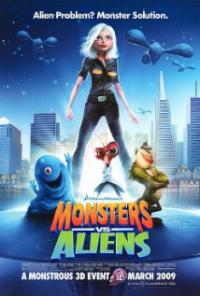 Monsters vs Aliens (2009) movie poster
