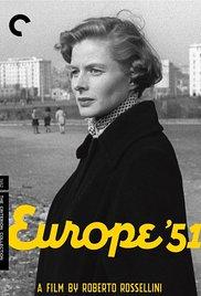 Europe '51 (1952) movie poster