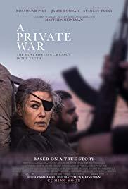 A Private War (2018) movie poster
