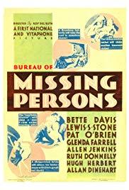 Bureau of Missing Persons (1933) movie poster