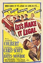 Let's Make It Legal (1951) movie poster