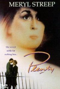 Plenty (1985) movie poster