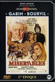 Les miserables (1958) movie poster