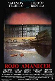 Rojo amanecer (1989) movie poster