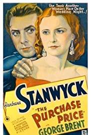 The Purchase Price (1932) movie poster