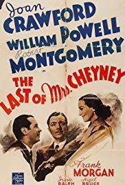 The Last of Mrs. Cheyney (1937) movie poster