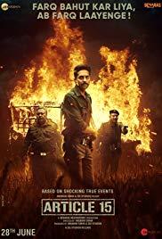 Article 15 (2019) movie poster